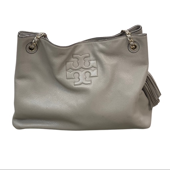 Authentic Tory Burch Leather Tote Bag - Picture 2 of 5